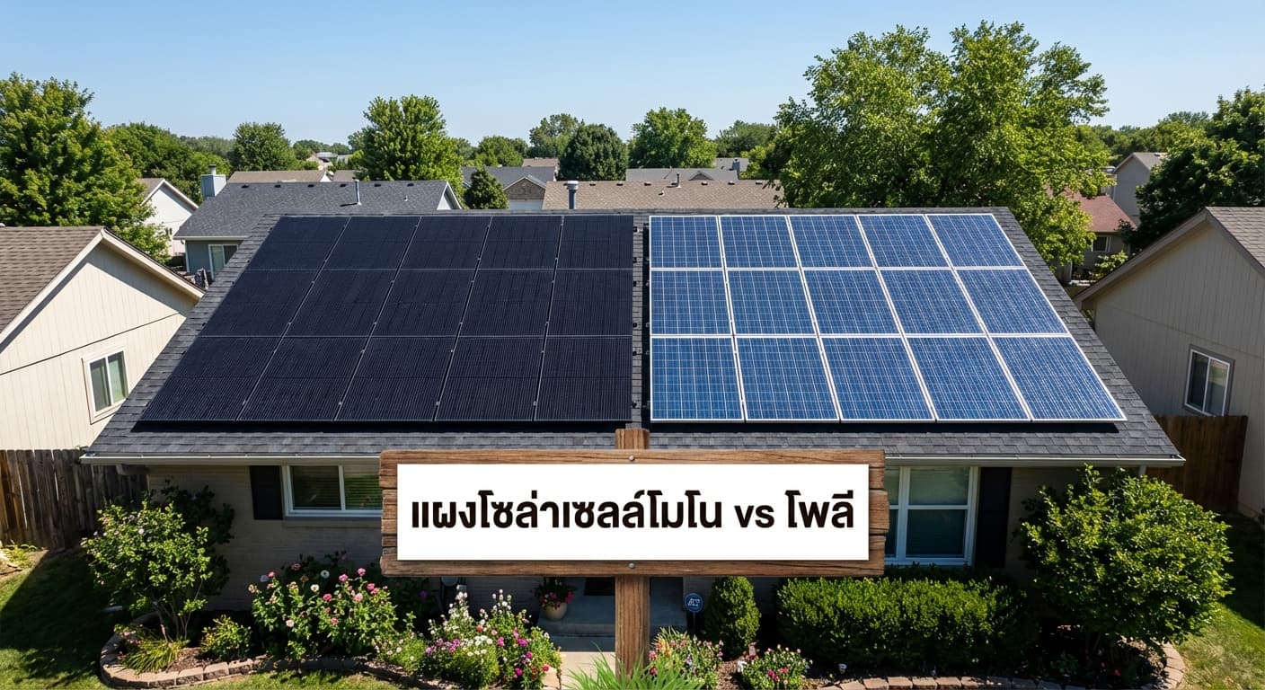 แผงโซล่าเซลล์โมโน vs โพลี: เลือกแบบไหนให้คุ้มค่าในพิษณุโลก